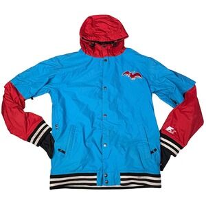 Airblaster Original Fun Products Ski Snowboard Jacket Blue Red Pterodactyl Large